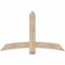 Ekena Millwork Bellingham Smooth Timber Gable Bracket, Douglas Fir, 60"W x 38"H x 3 1/2"D x 5 1/2"F, 15/12 Pitch GBW060X38X0406BEL00SDF - alternate 1